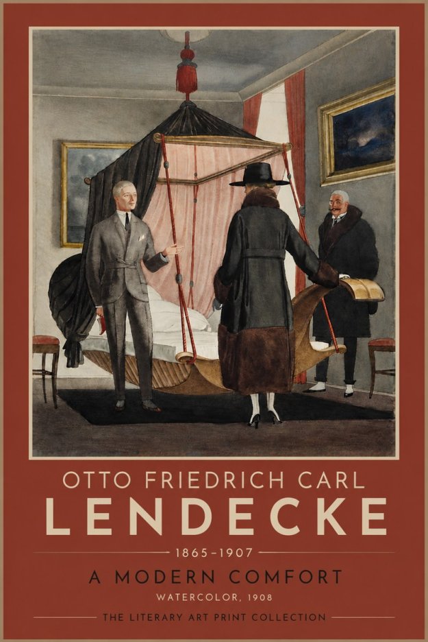 Otto Friedrich Carl Lendecke A Modern Comfort No4 - Plakát