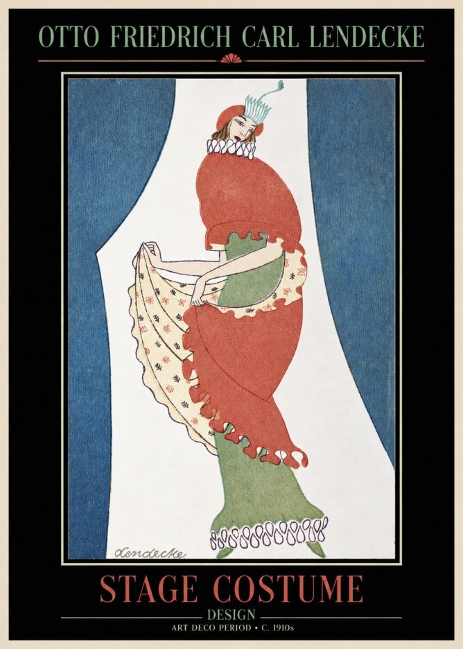 Otto Friedrich Carl Lendecke Stage Costume No2 - Plakát