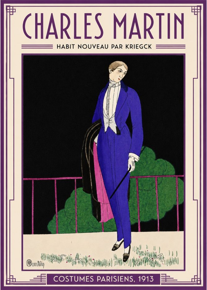 Charles Martin Habit Nouveau Par Kriegk No4 - Plakát