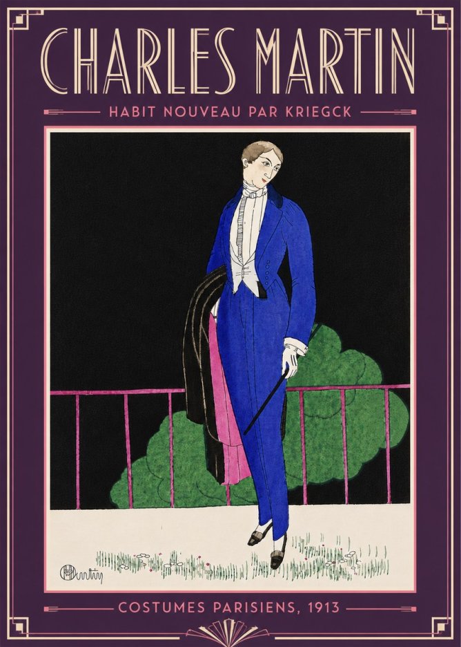 Charles Martin Habit Nouveau Par Kriegk No6 - Plakát