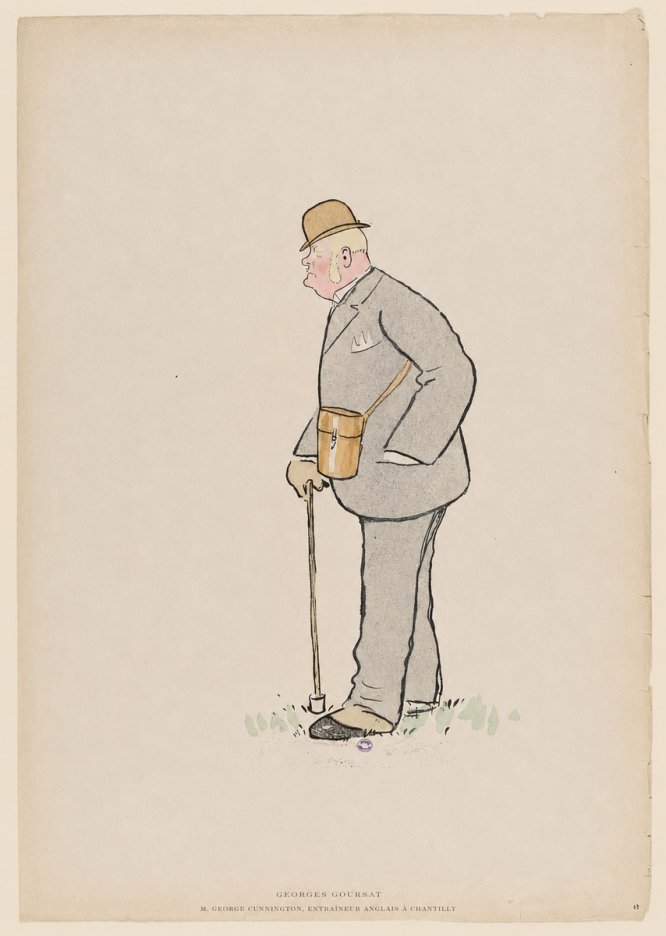 Georges Goursat M. George Cunnington, Entraîneur Anglais À Chantilly No6 - Plakát