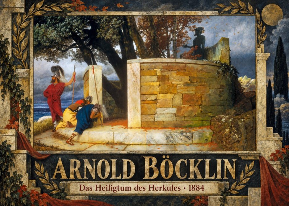 Arnold Böcklin Das Heiligtum Des Herkules I No5 - Plakát