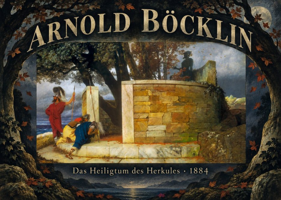 Arnold Böcklin Das Heiligtum Des Herkules I No6 - Plakát