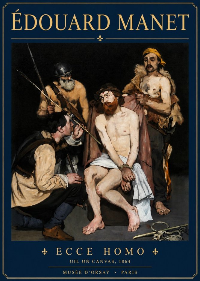 Édouard Manet Ecce Homo No3 - Plakát