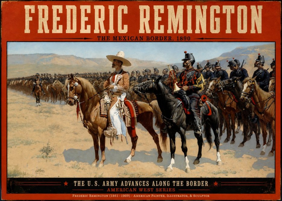 Frederic Remington The U.s. Army Advances Along the Border No2 - Plakát