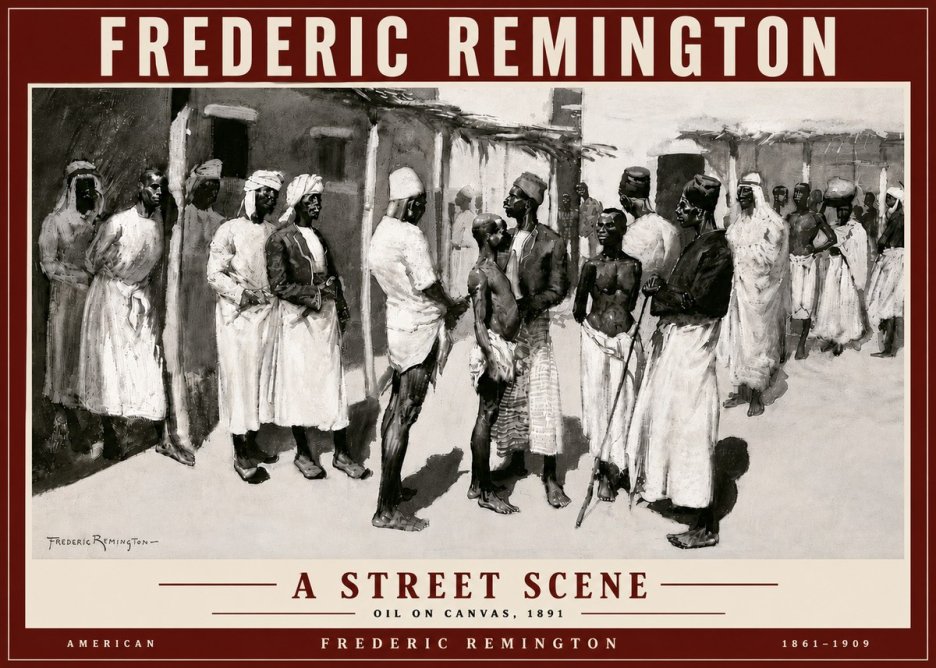 Frederic Remington A Street Scene No5 - Plakát