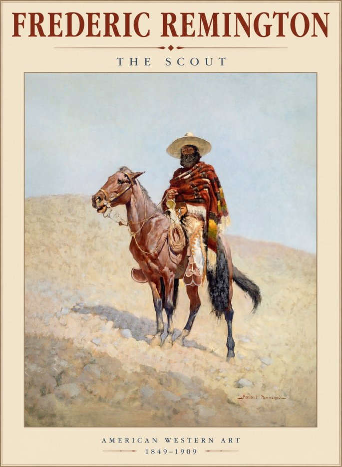 Frederic Remington The Scout I No1 - Plakát