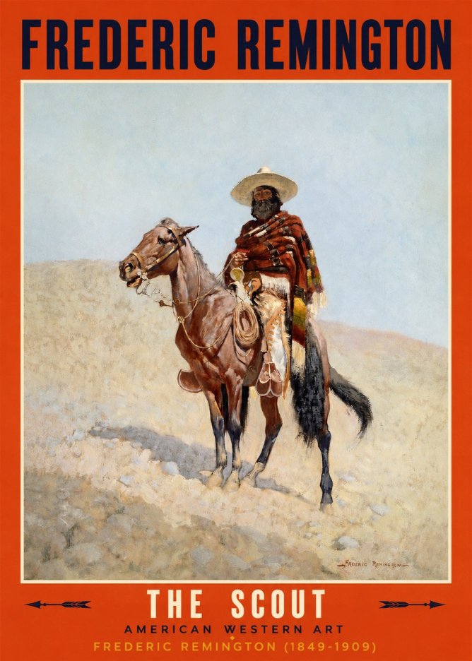 Frederic Remington The Scout I No2 - Plakát