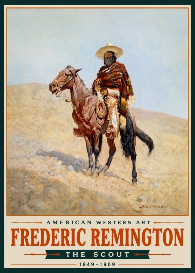 Frederic Remington The Scout I No5 - Plakát