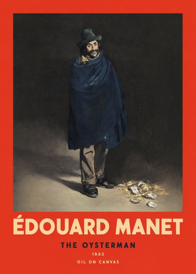 Édouard Manet The Oysterman No2 - Plakát