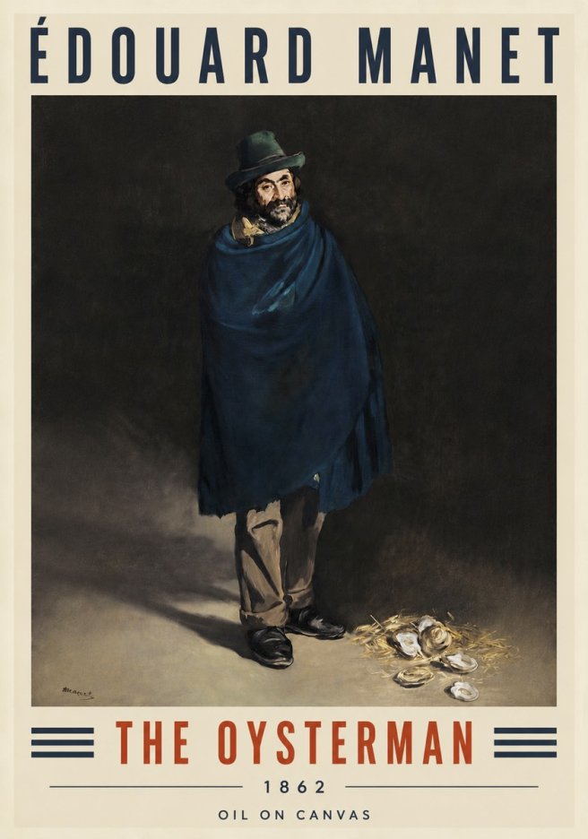 Édouard Manet The Oysterman No4 - Plakát