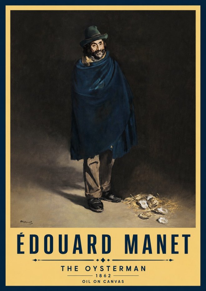 Édouard Manet The Oysterman No5 - Plakát