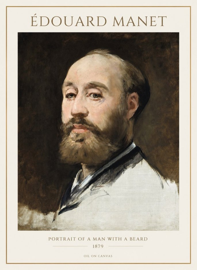 Édouard Manet Portrait of a Man with a Beard No1 - Plakát