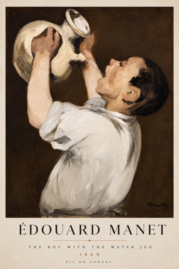 Édouard Manet The Boy with the Water Jug No6 - Plakát