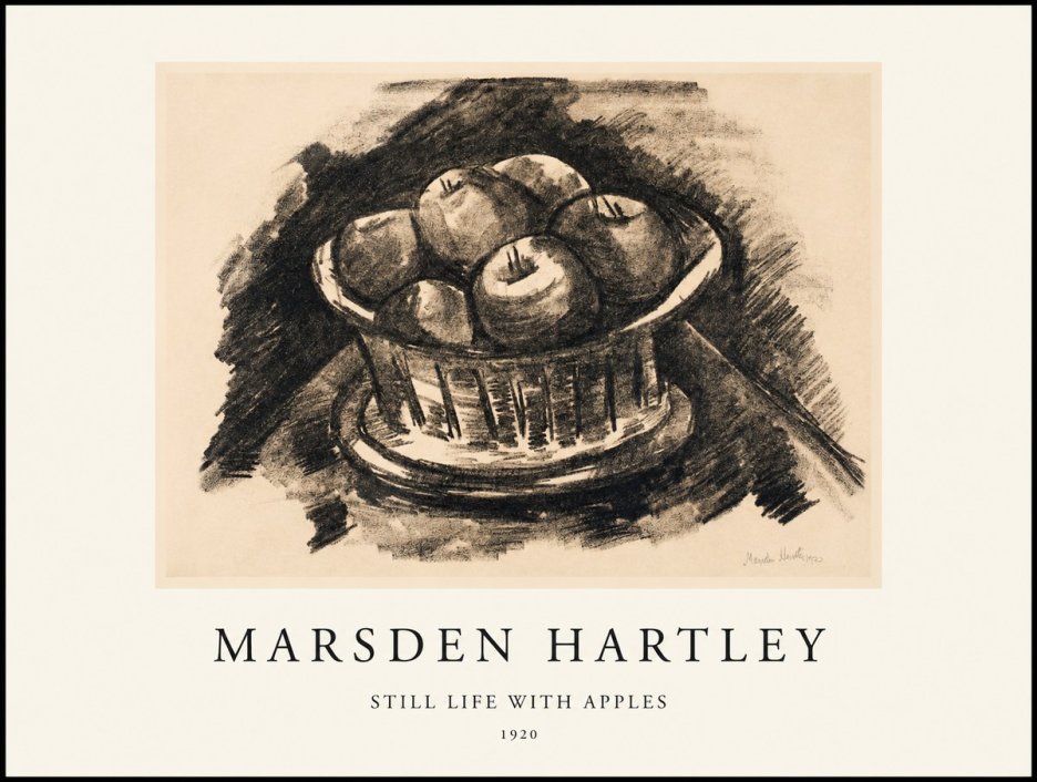 Marsden Hartley Still Life with Apples No1 - Plakát