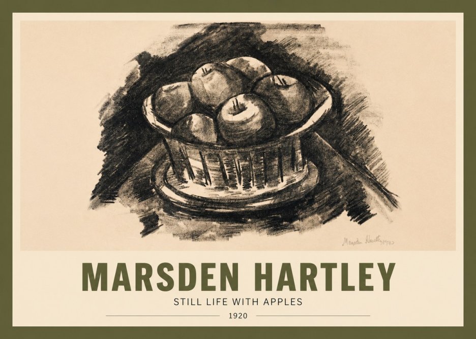 Marsden Hartley Still Life with Apples No2 - Plakát