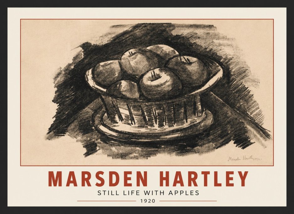 Marsden Hartley Still Life with Apples No3 - Plakát