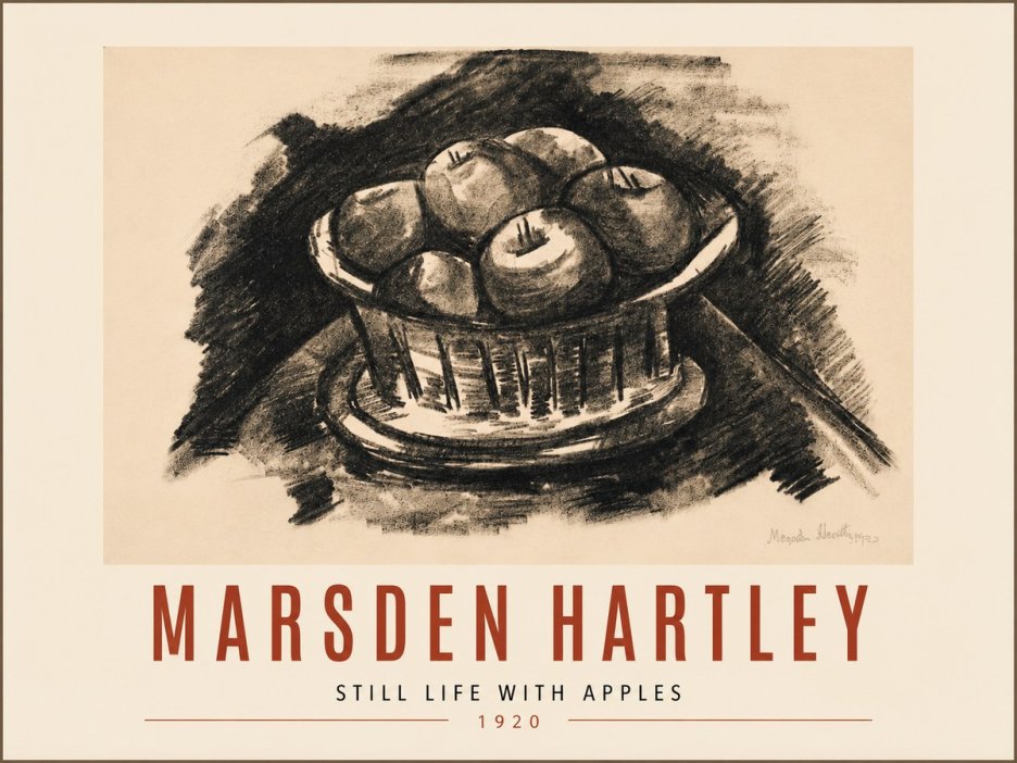 Marsden Hartley Still Life with Apples No5 - Plakát