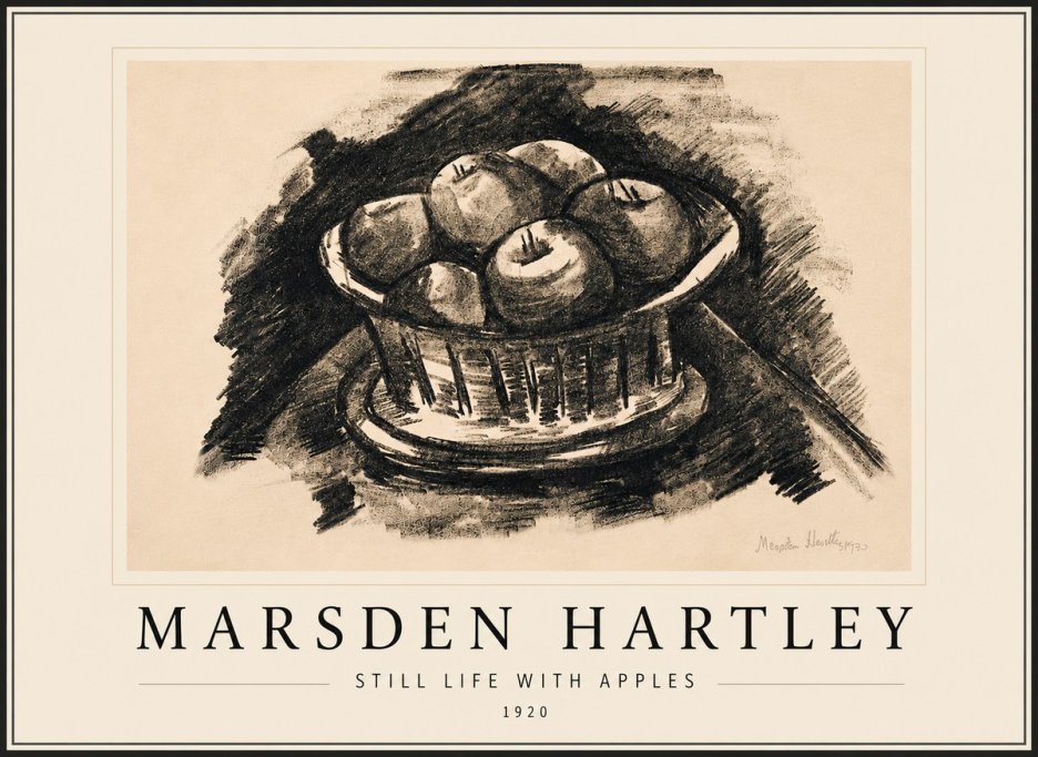 Marsden Hartley Still Life with Apples No6 - Plakát