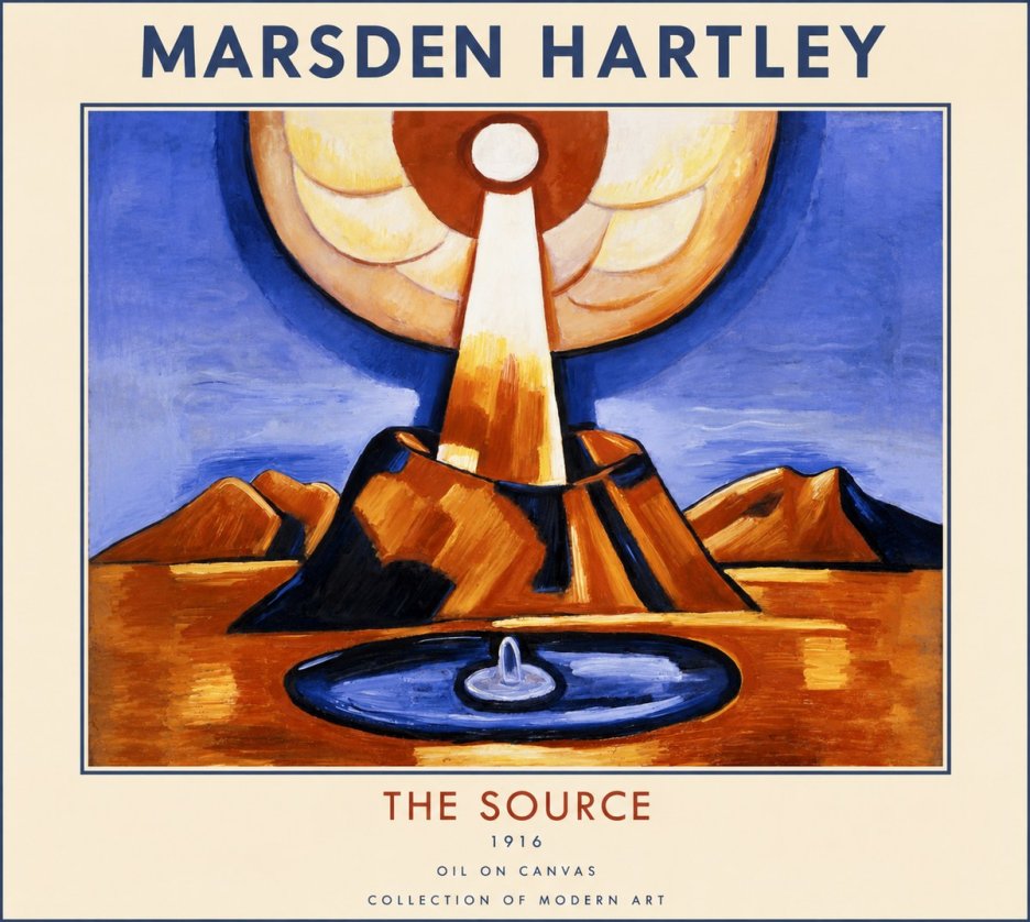 Marsden Hartley The Source No1 - Plakát