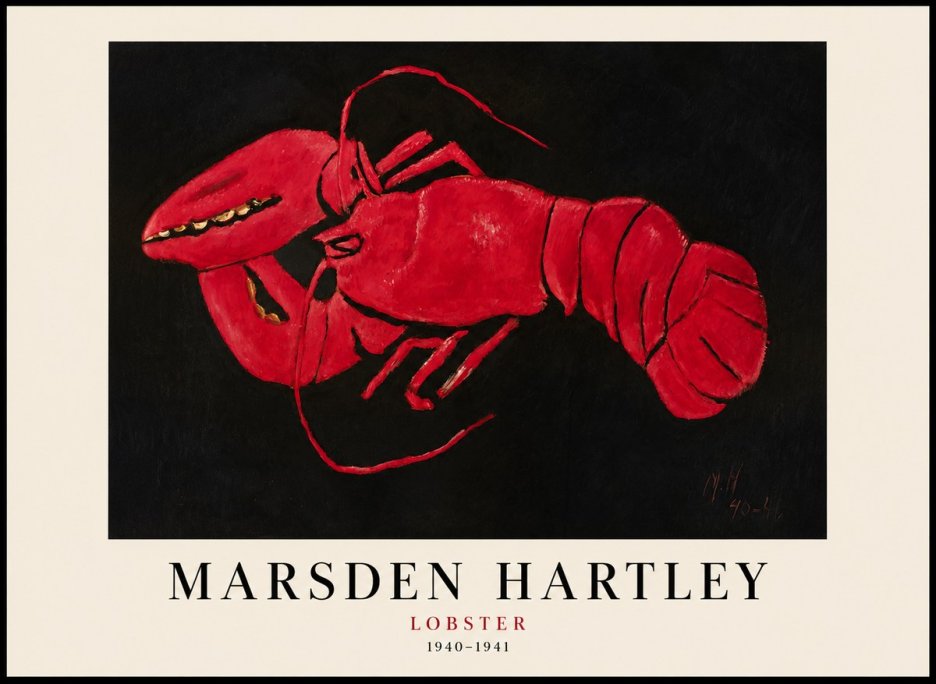 Marsden Hartley Lobster No1 - Plakát
