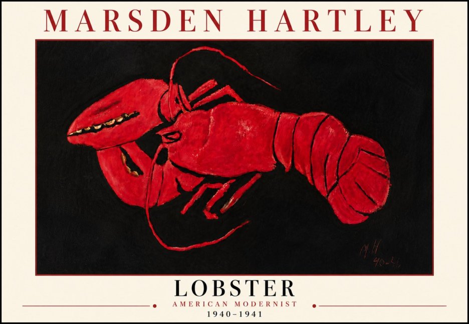 Marsden Hartley Lobster No6 - Plakát