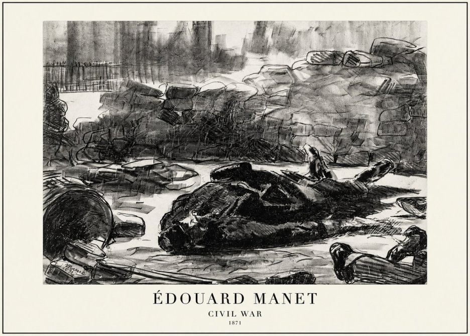 Édouard Manet Civil War No1 - Plakát
