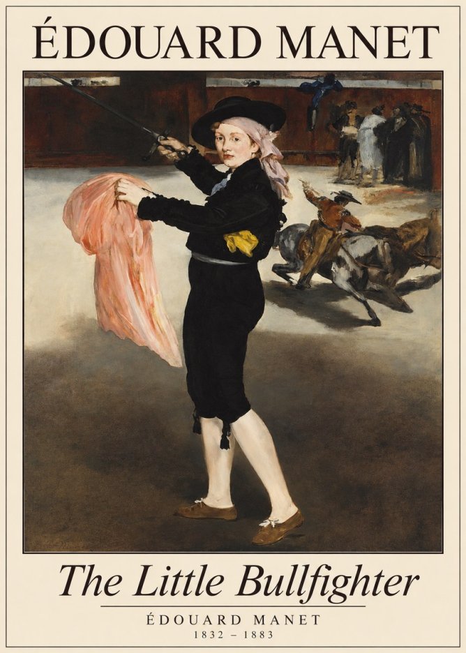 Édouard Manet The Little Bullfighter No1 - Plakát