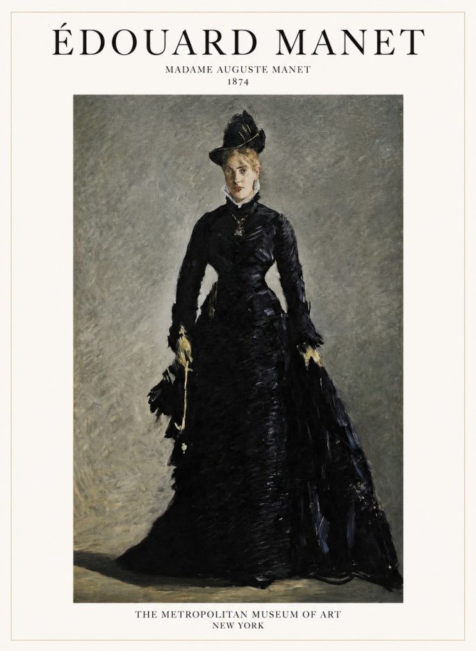 Édouard Manet Madame Auguste Manet No1 - Plakát