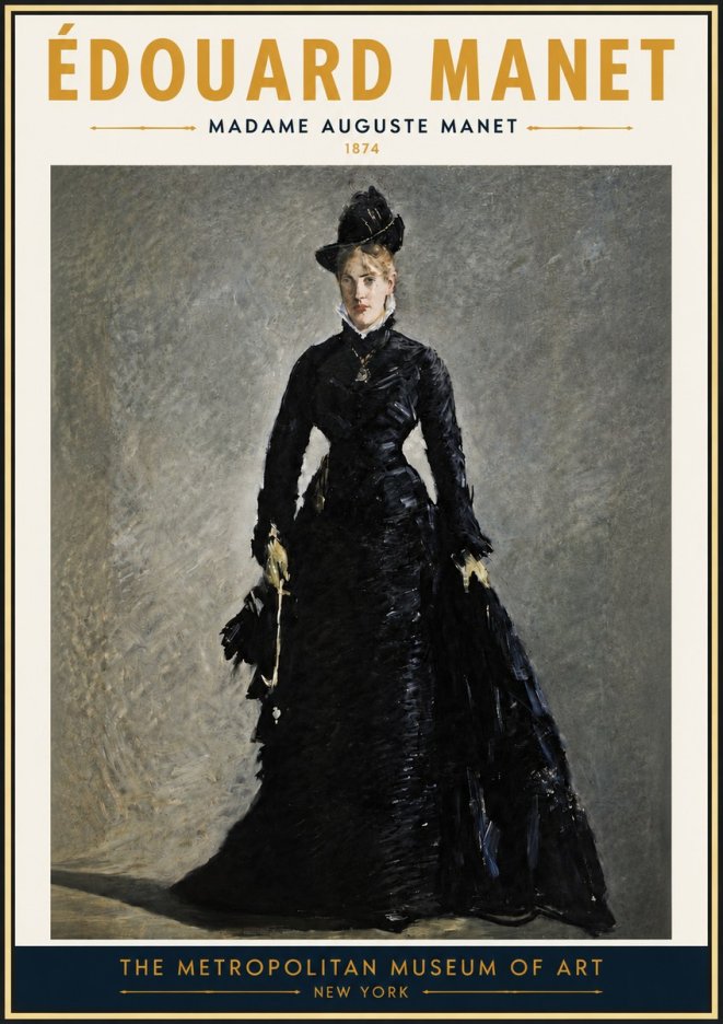 Édouard Manet Madame Auguste Manet No4 - Plakát
