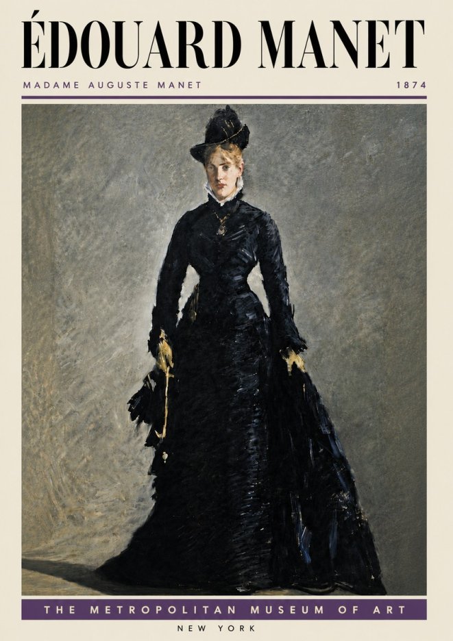 Édouard Manet Madame Auguste Manet No5 - Plakát