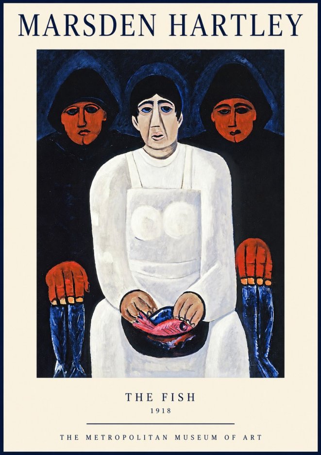 Marsden Hartley The Fish No1 - Plakát