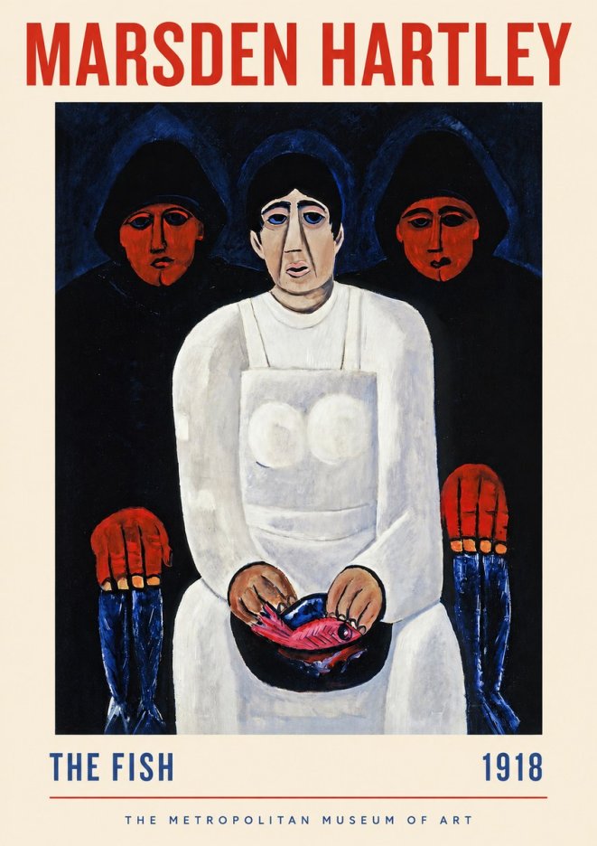Marsden Hartley The Fish No2 - Plakát