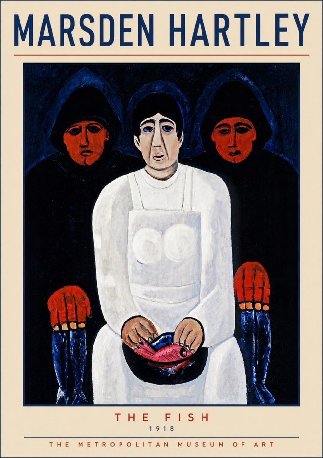 Marsden Hartley The Fish No5 - Plakát
