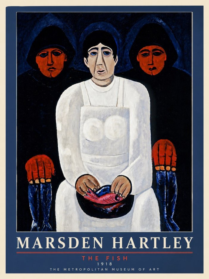 Marsden Hartley The Fish No6 - Plakát