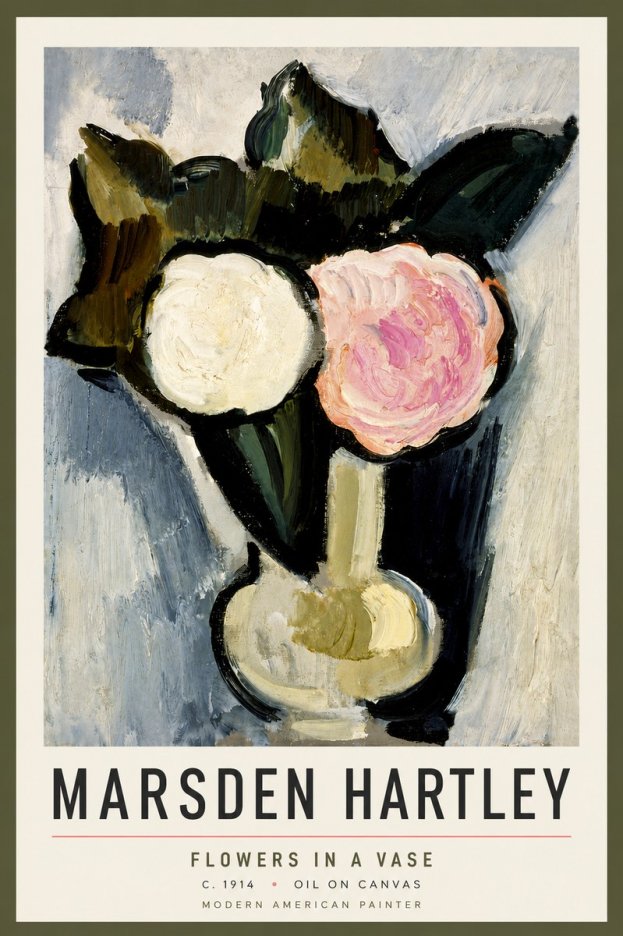 Marsden Hartley Flowers in a Vase No5 - Plakát