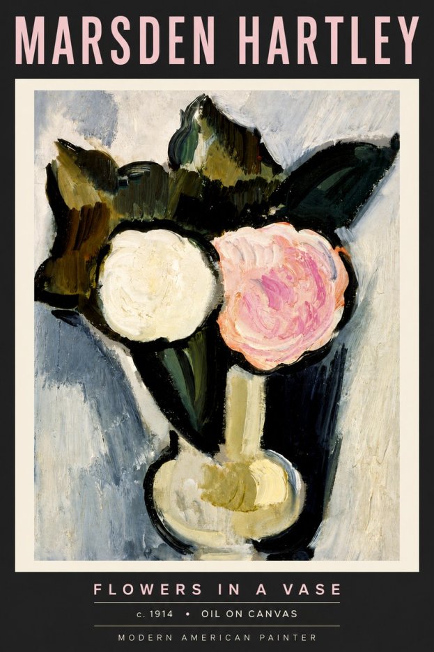 Marsden Hartley Flowers in a Vase No6 - Plakát