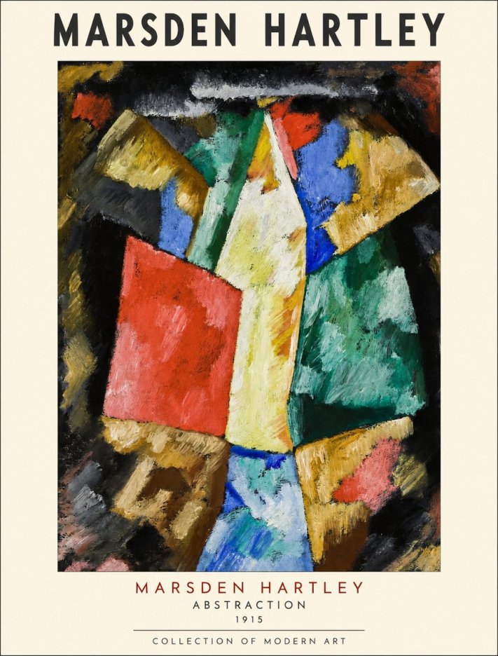 Marsden Hartley Abstraction No1 - Plakát