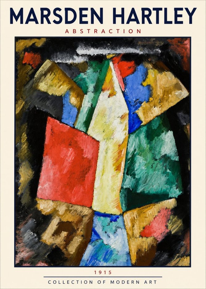 Marsden Hartley Abstraction No2 - Plakát