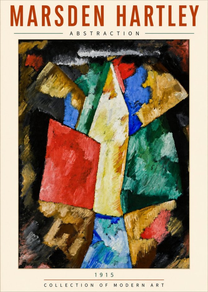 Marsden Hartley Abstraction No5 - Plakát