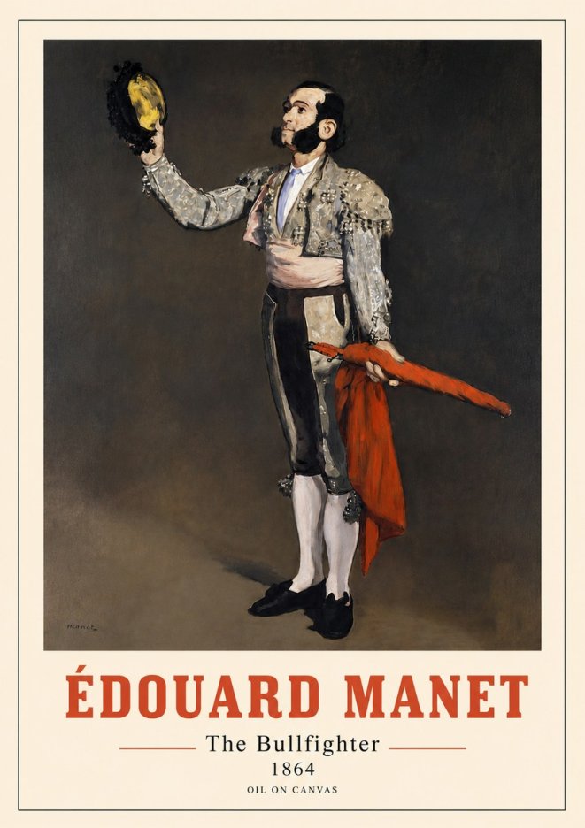 Édouard Manet The Bullfighter No4 - Plakát