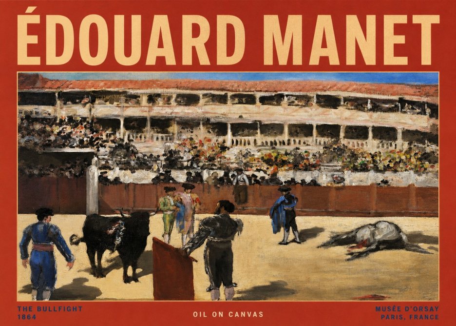 Édouard Manet The Bullfight II No2 - Plakát