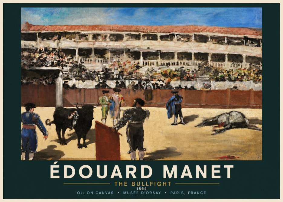 Édouard Manet The Bullfight II No4 - Plakát