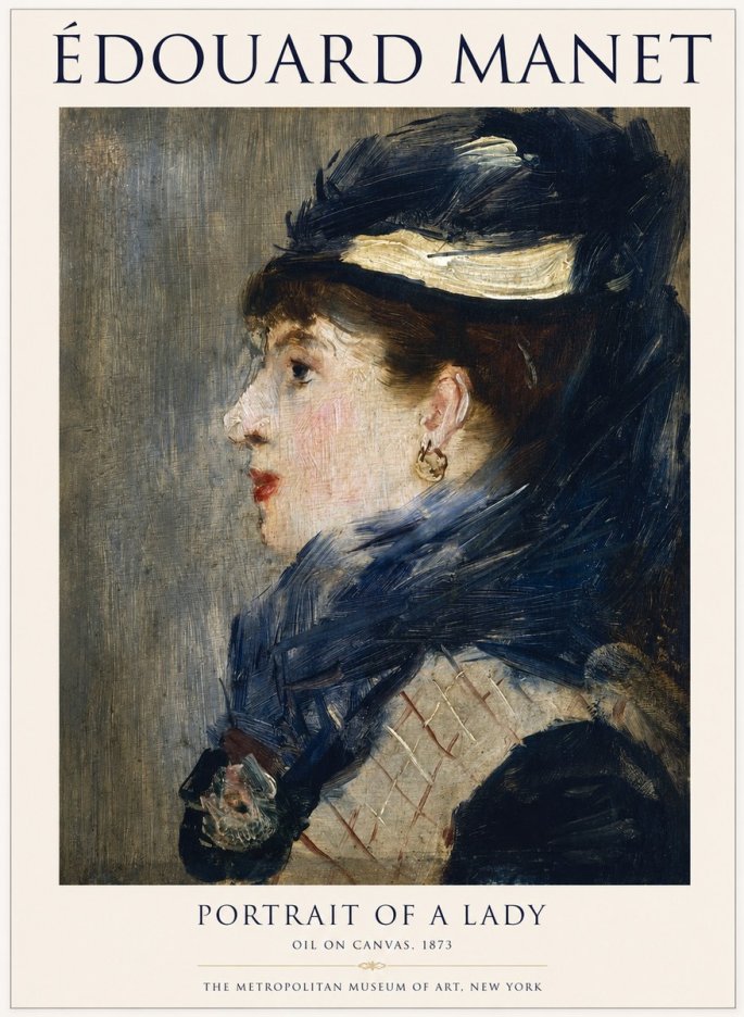 Édouard Manet Portrait of a Lady No1 - Plakát