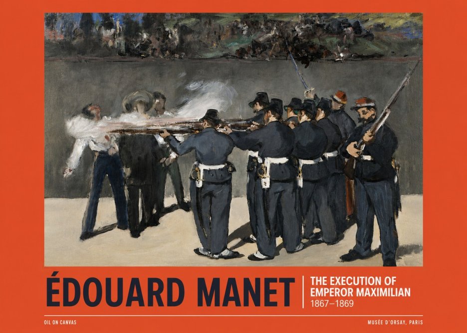Édouard Manet The Execution of Emperor Maximilian No6 - Plakát