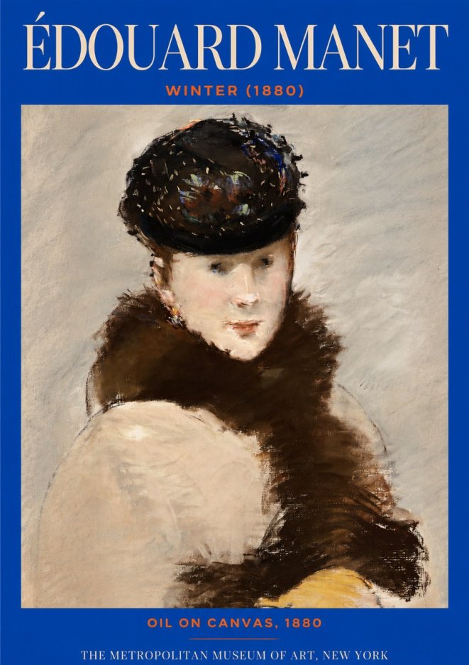 Édouard Manet Winter No2 - Plakát