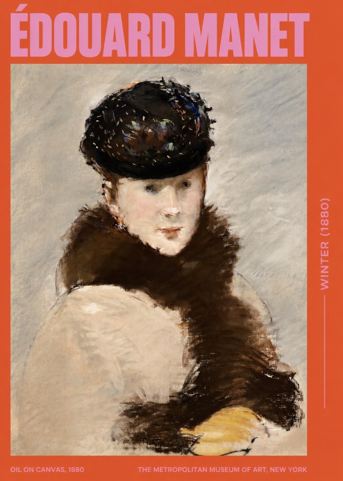 Édouard Manet Winter No3 - Plakát