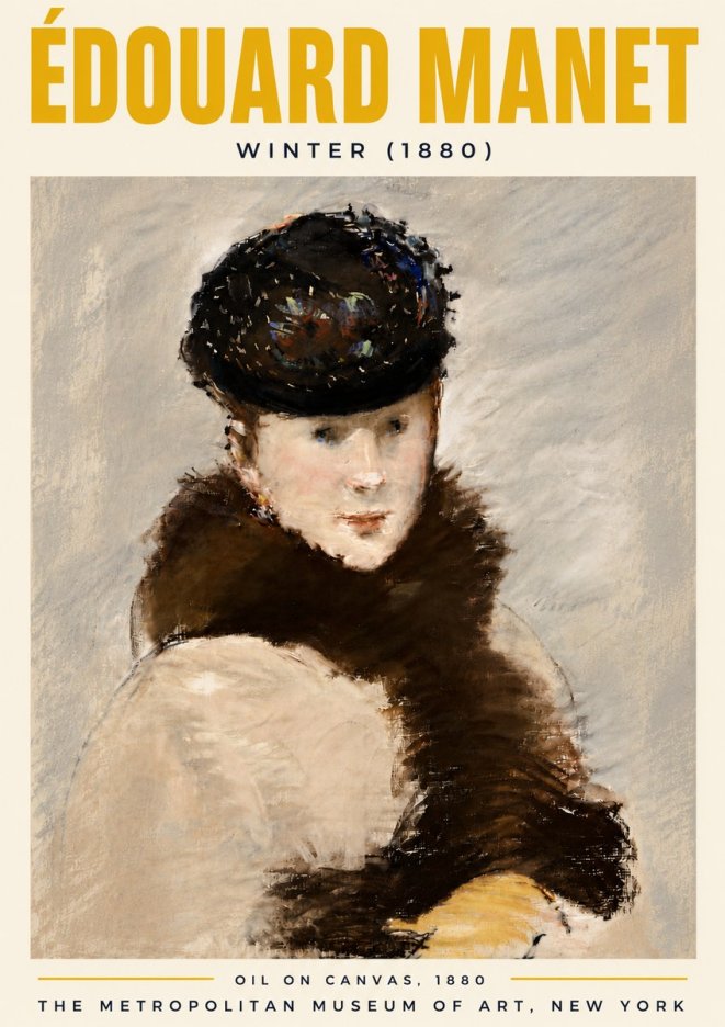 Édouard Manet Winter No6 - Plakát