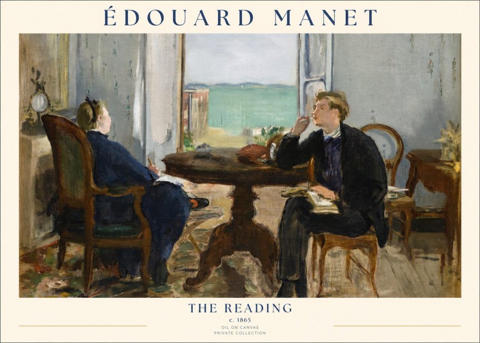 Édouard Manet The Reading No1 - Plakát