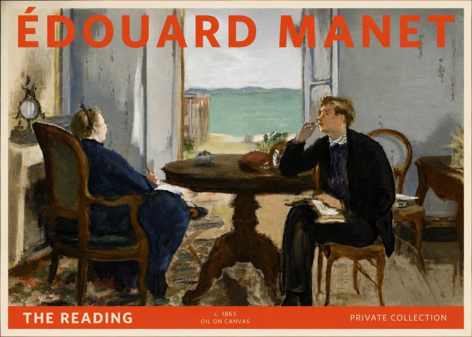Édouard Manet The Reading No6 - Plakát
